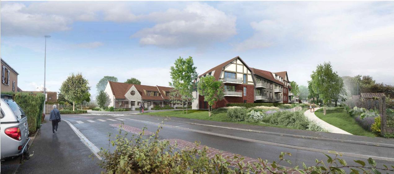 Construction d'un ensemble de 106 logements collectifs et 48 maisons individuelles sur une parcelle nue. — photo 2