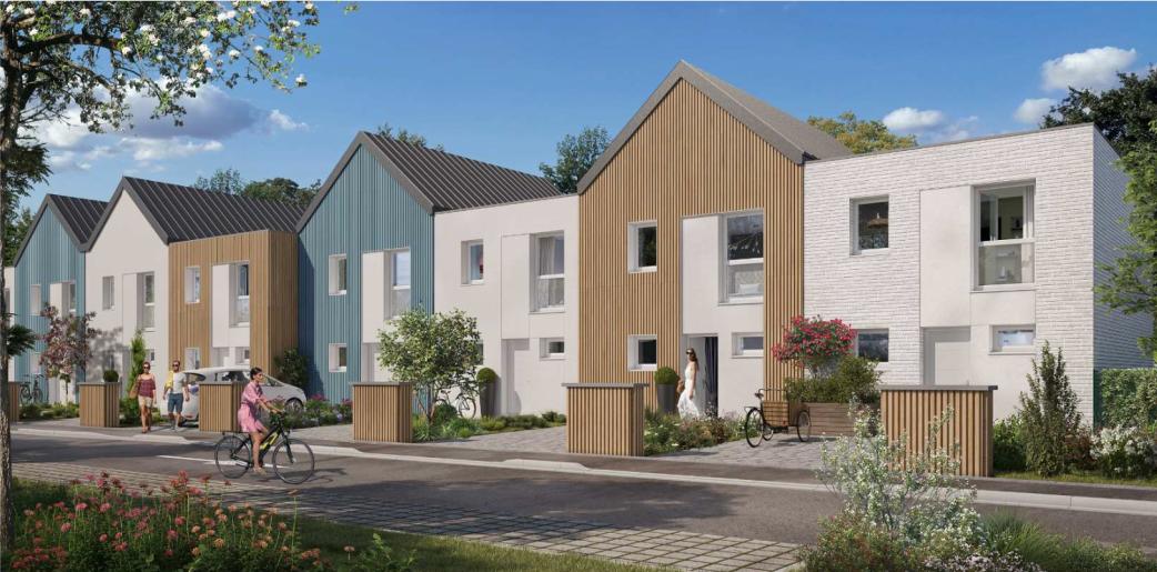 Construction d'un ensemble de maisons individuelles à Bray Dunes Les Cottages